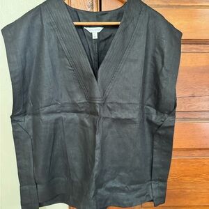 Banana Republic Black V-Neck Blouse